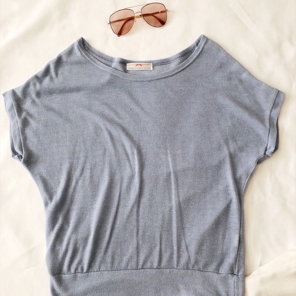 Light blue blouse